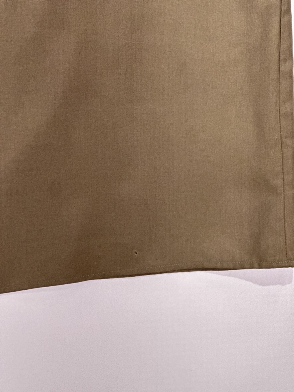 Courtney Rhodes Vintage 100% Fuji Silk Button Top Khaki 6 - Picture 6 of 7